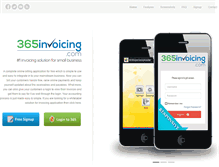 Tablet Screenshot of 365invoicing.com